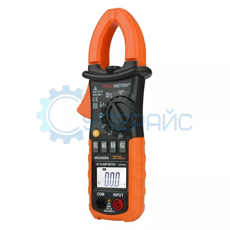 Токоизмерительные клещи Peakmeter PM2008A купить в Суперайс
