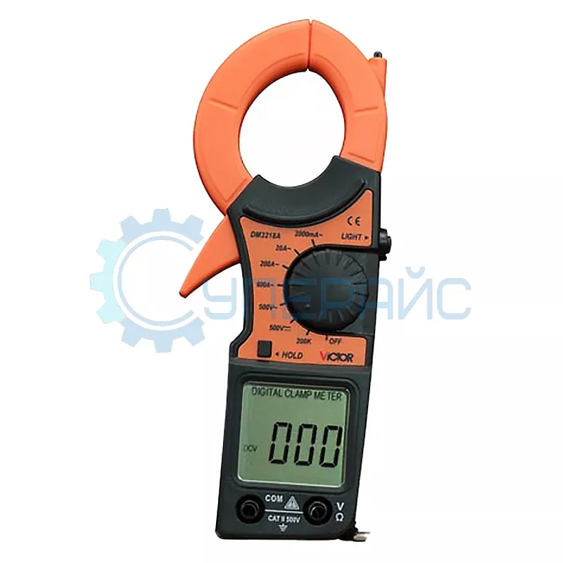 Купить токовые клещи Victor 3218A с защитой от перегрузки в Суперайс