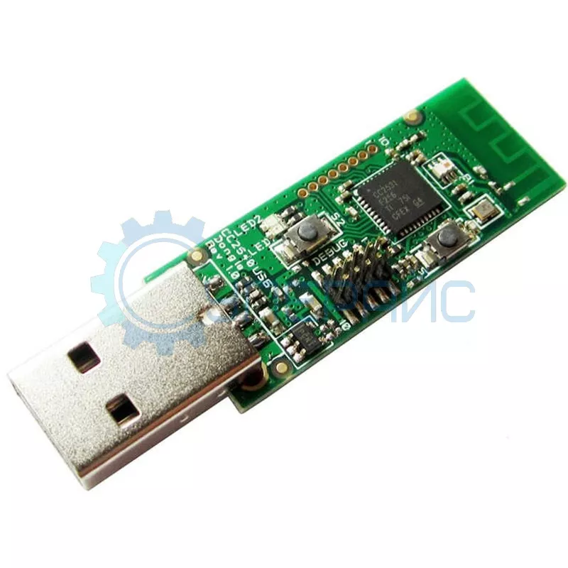 USB модуль ZigBee на базе чипа СС2531 купить недорого в Москве в Суперайс